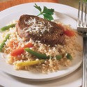 Beef Steak with Brown Rice & Vegetables